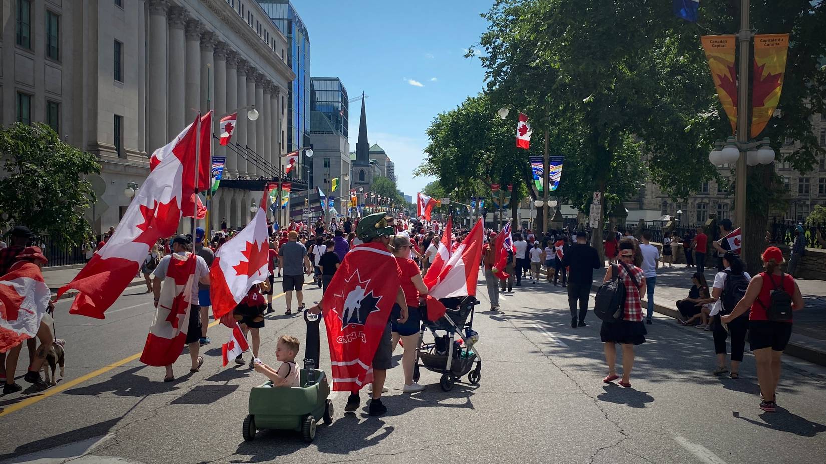 Canada Day on Wellington street, Ottawa, Ontario, Canada