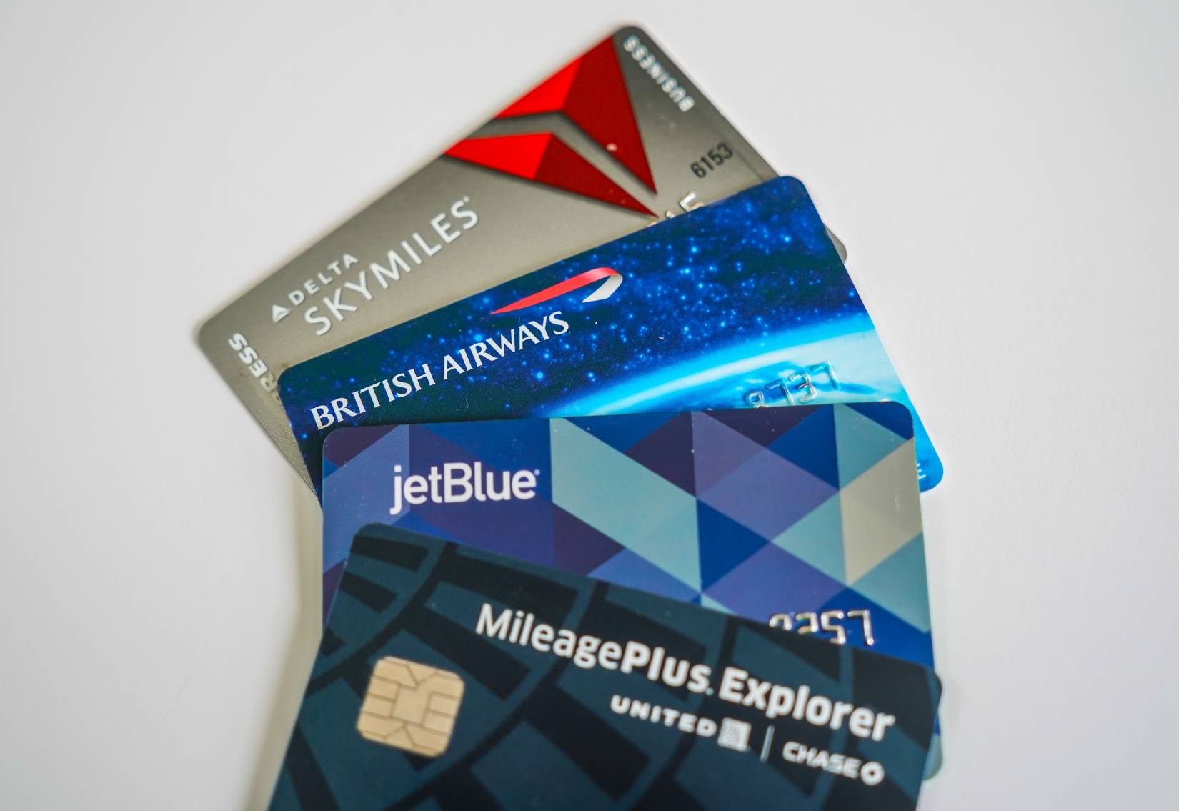 Variety of airline credit cards