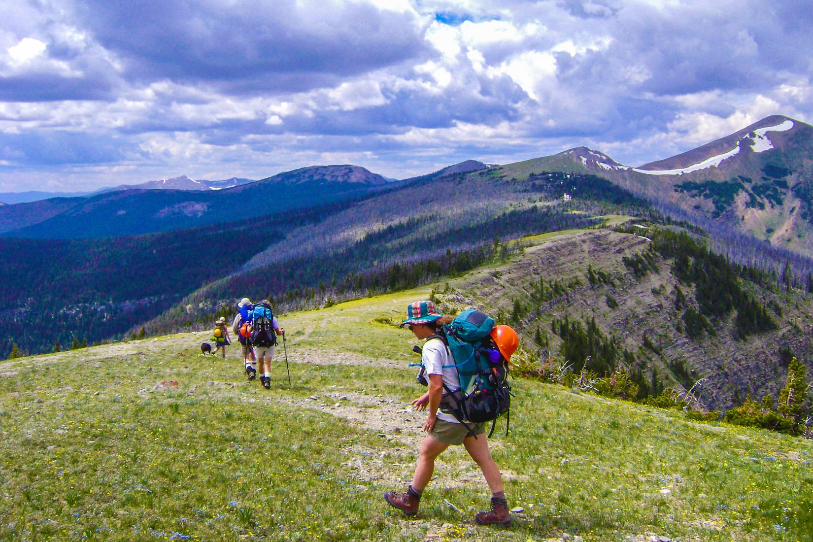 Hikers on the Continental Divide Trail