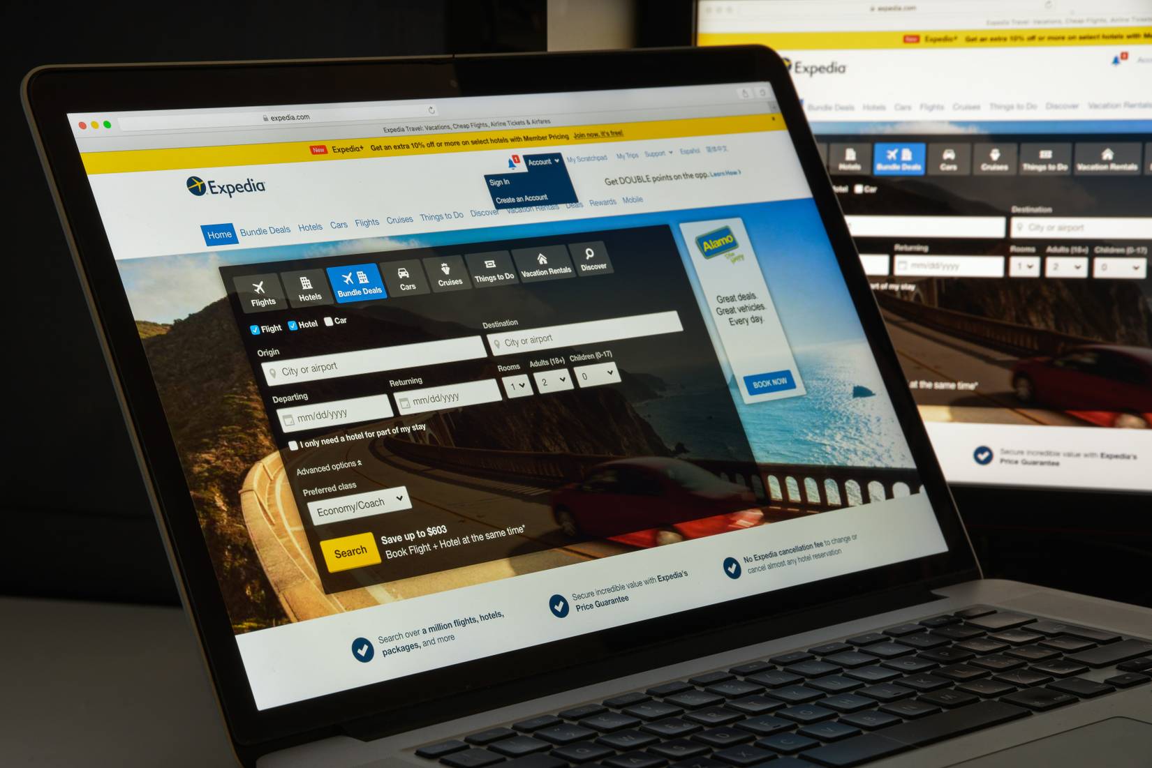 Expedia online booking engine