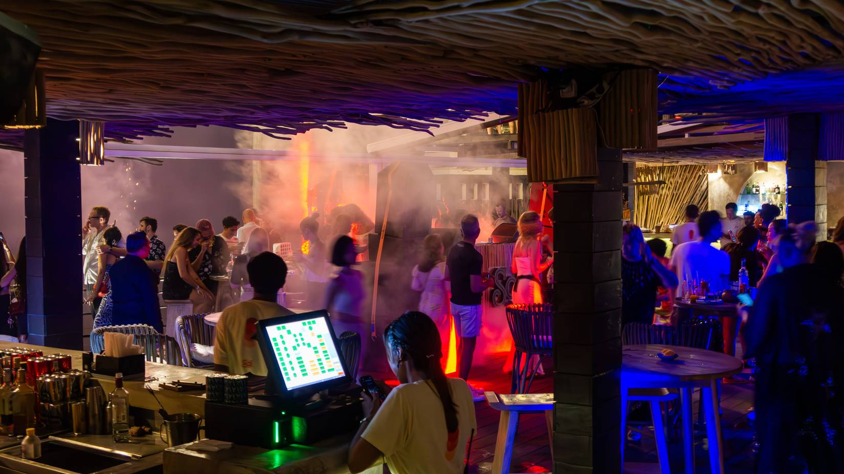 Nightclub bar in Ubud Bali