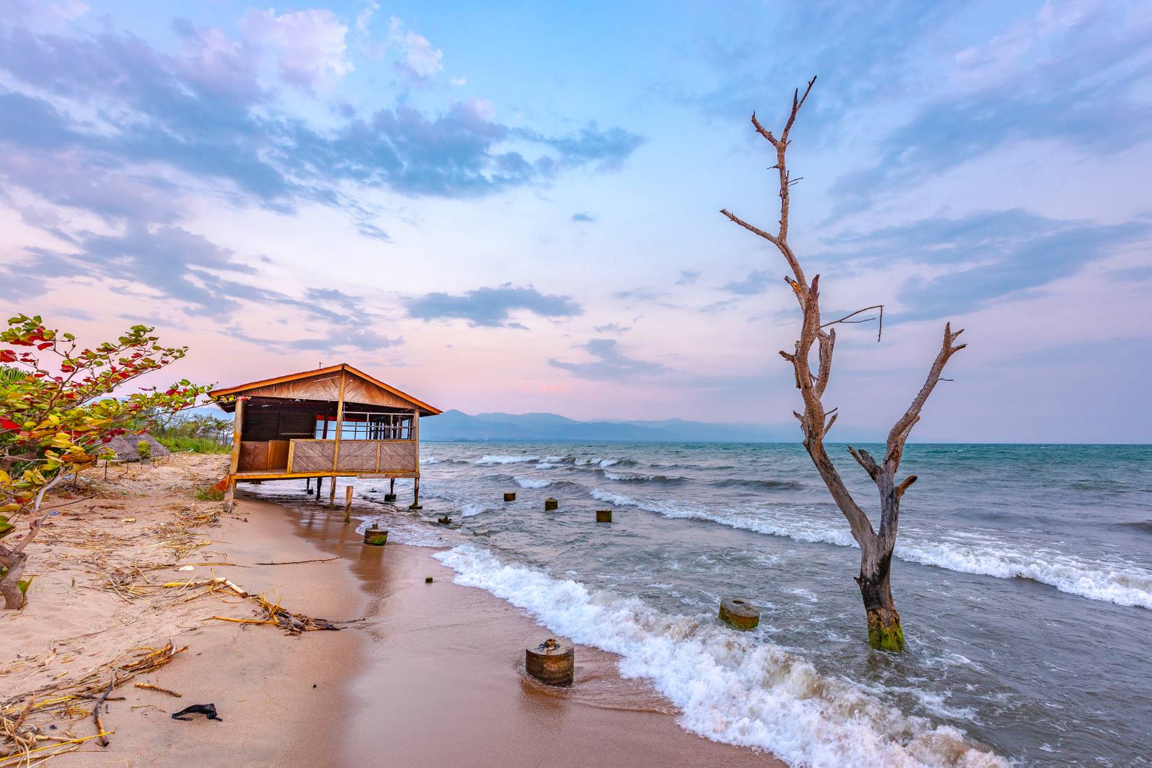Lake Tanganyika beach in Burundi