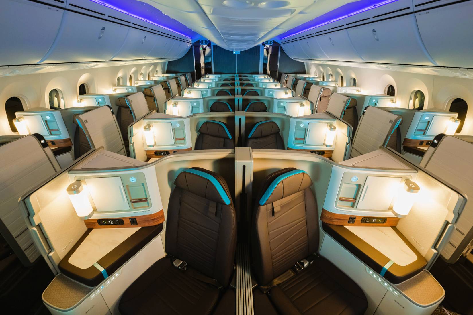 Alaska Airlines Boeing 787 interior
