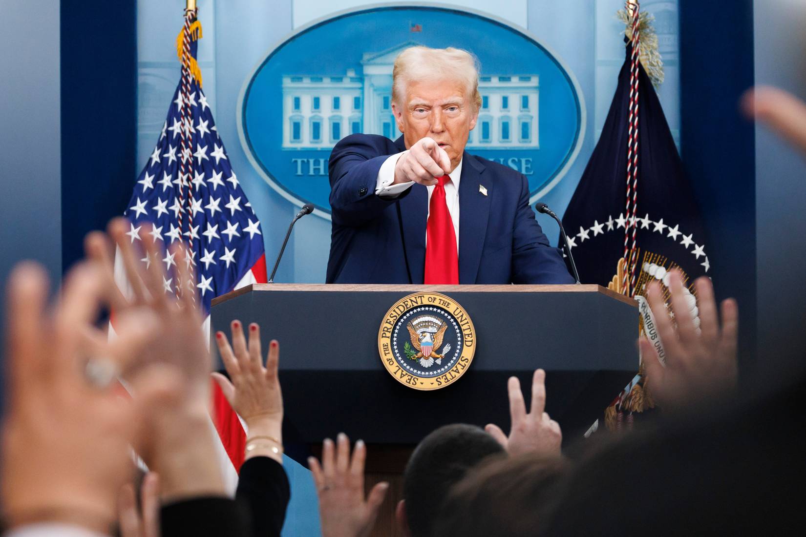 President Trump at a Press Conference
