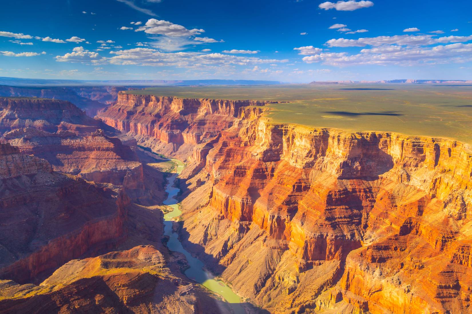 The Colorado River Through the Grand Canyon at Sunset, Grand Canyon National Park, Arizona, USA