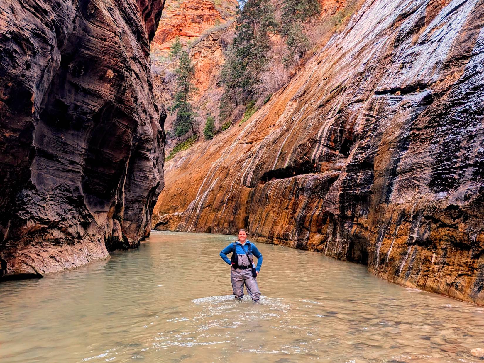 Author in the Narrows, Zion National Park, Utah