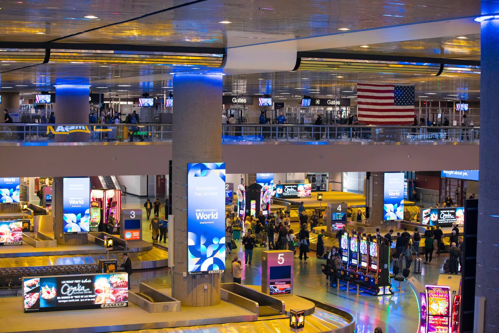 Harry Reid International Airport in Las Vegas, Nevada, USA