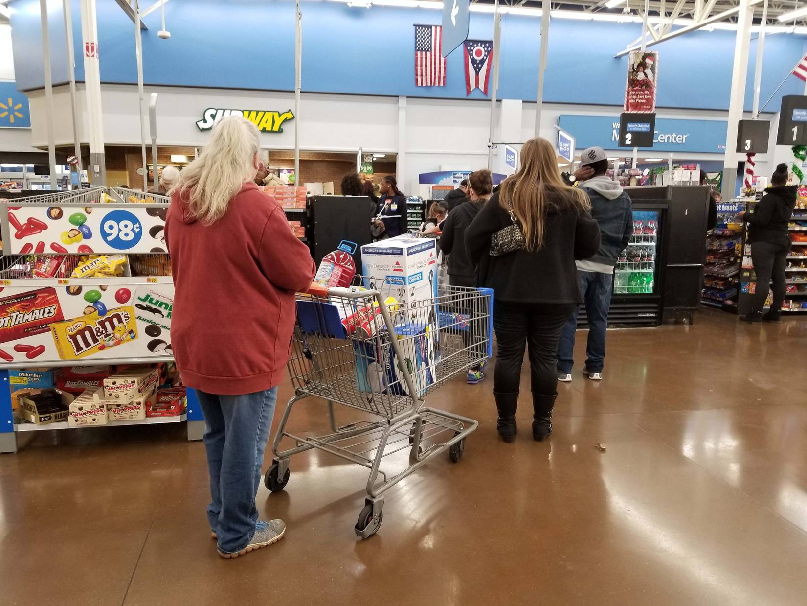 Walmart in Ohio lineup.