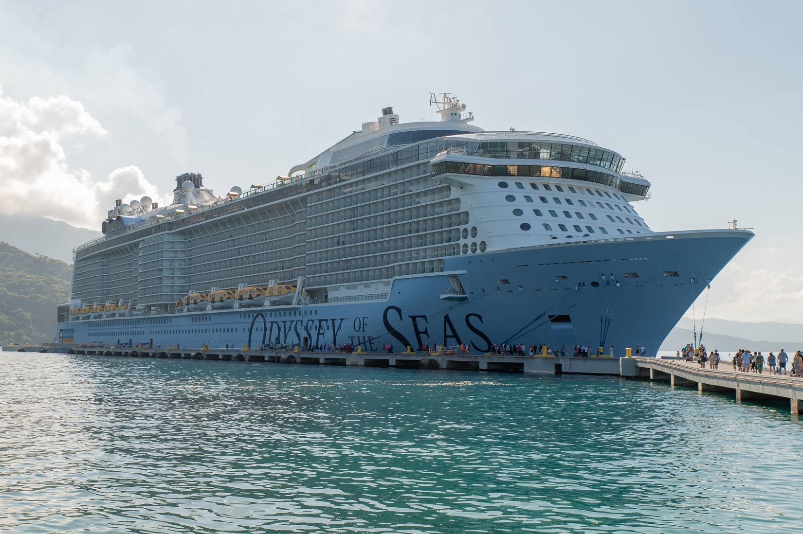 Royal Caribbean's Odyssey of the Seas, with families on board. 