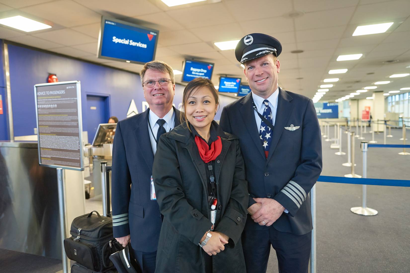 Delta Air Lines Flight Crew Flight Attendant and Pilots