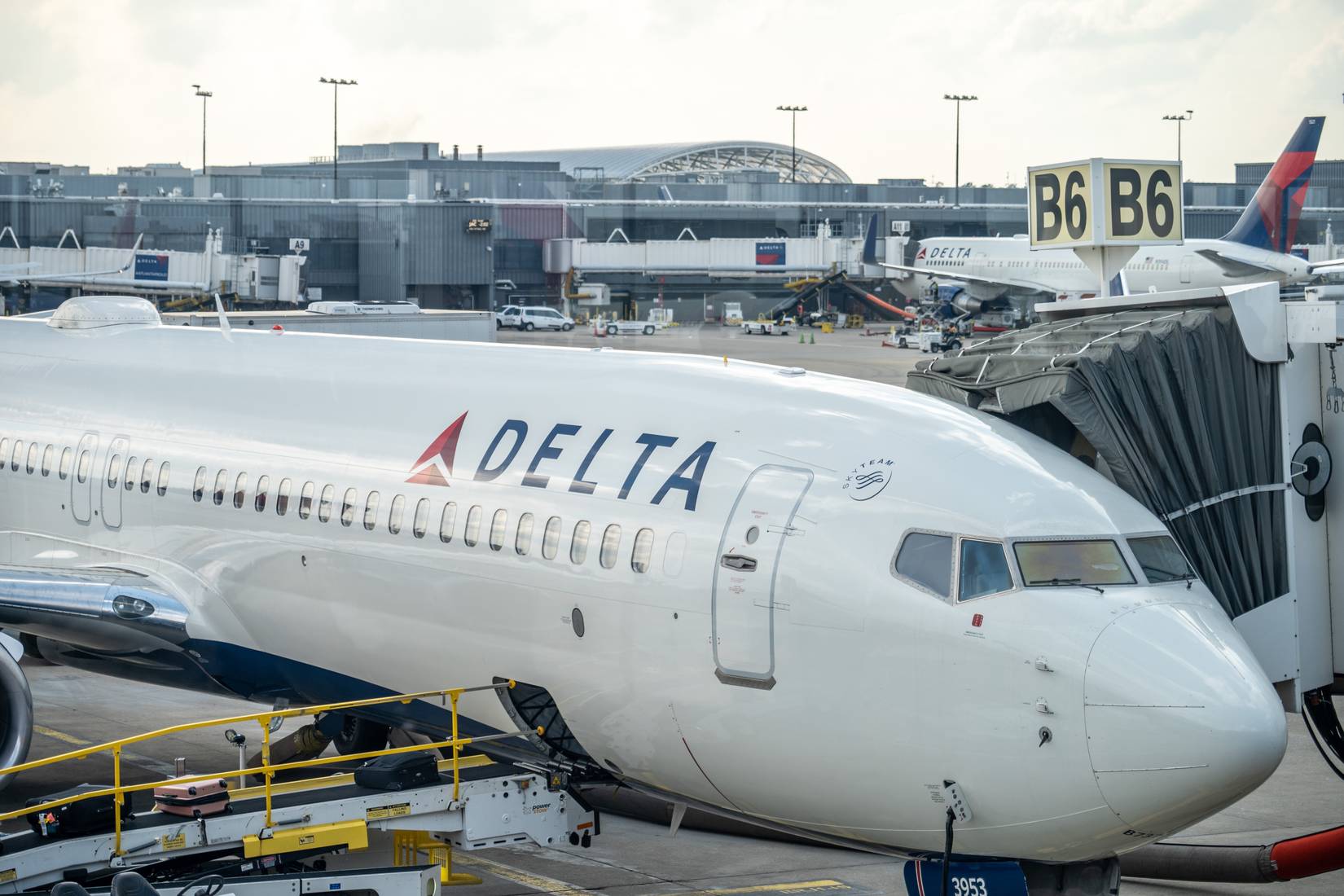 Delta Air Lines plane at Atlanta Hartsfield-Jackson International Airport