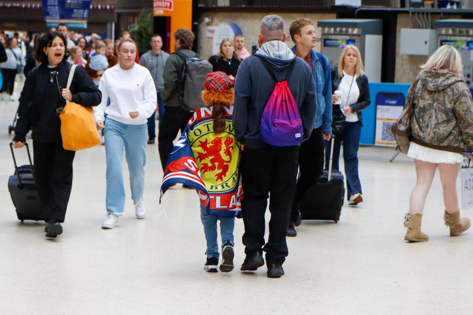 Scotland fans in Glasgow ahead of their 2026 FIFA World Cup