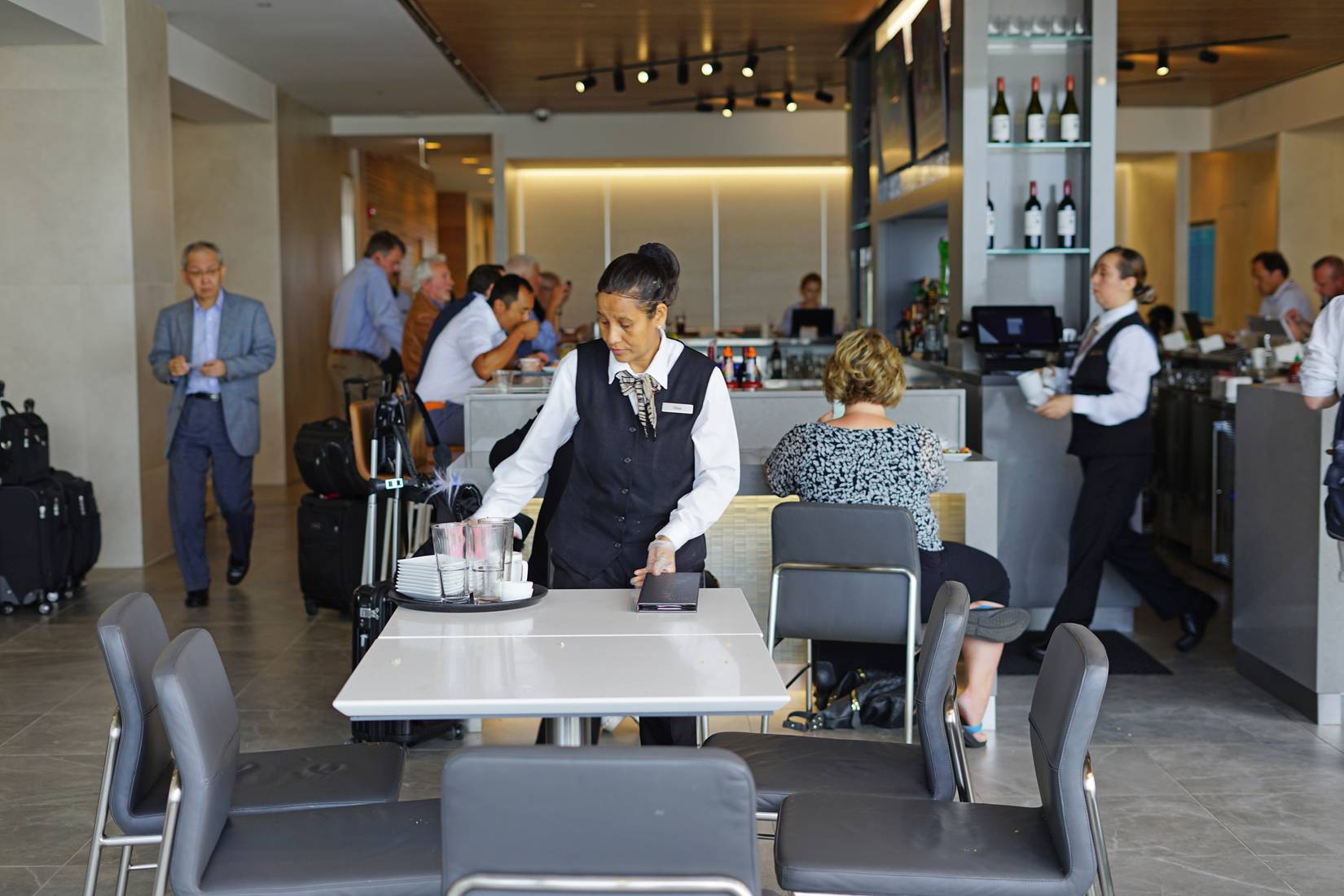 The American Airlines Admirals Club Flagship Lounge at Terminal 3 at the Chicago O'Hare International Airport (ORD)