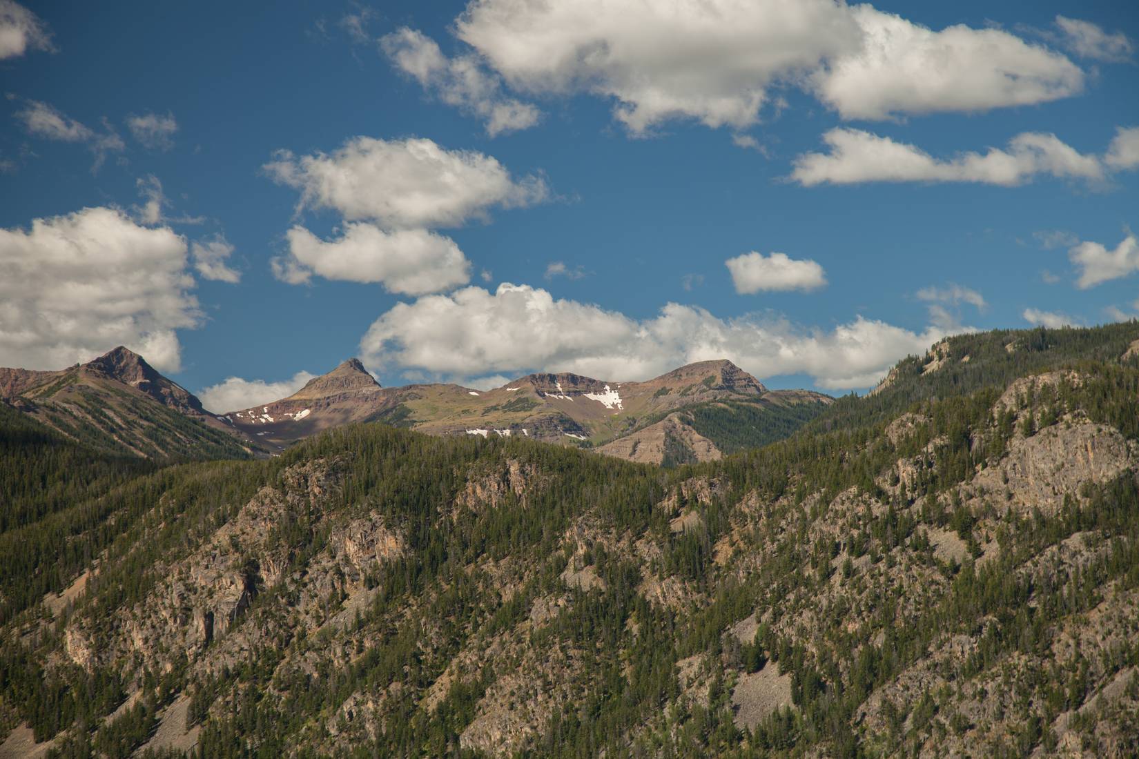 Absaroka Range in the Custer Gallatin National Forest, where the Tempest Peak is located.