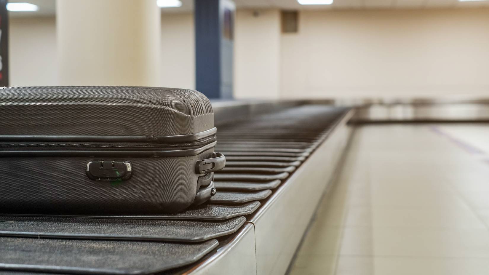 Baggage on bags claim in airport