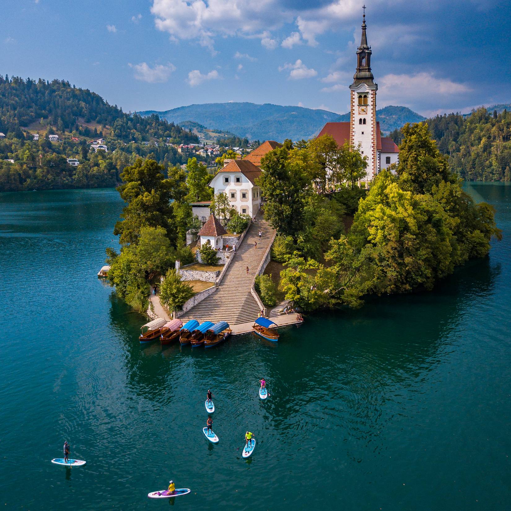 Bled Island in Lake Bled, Slovenia