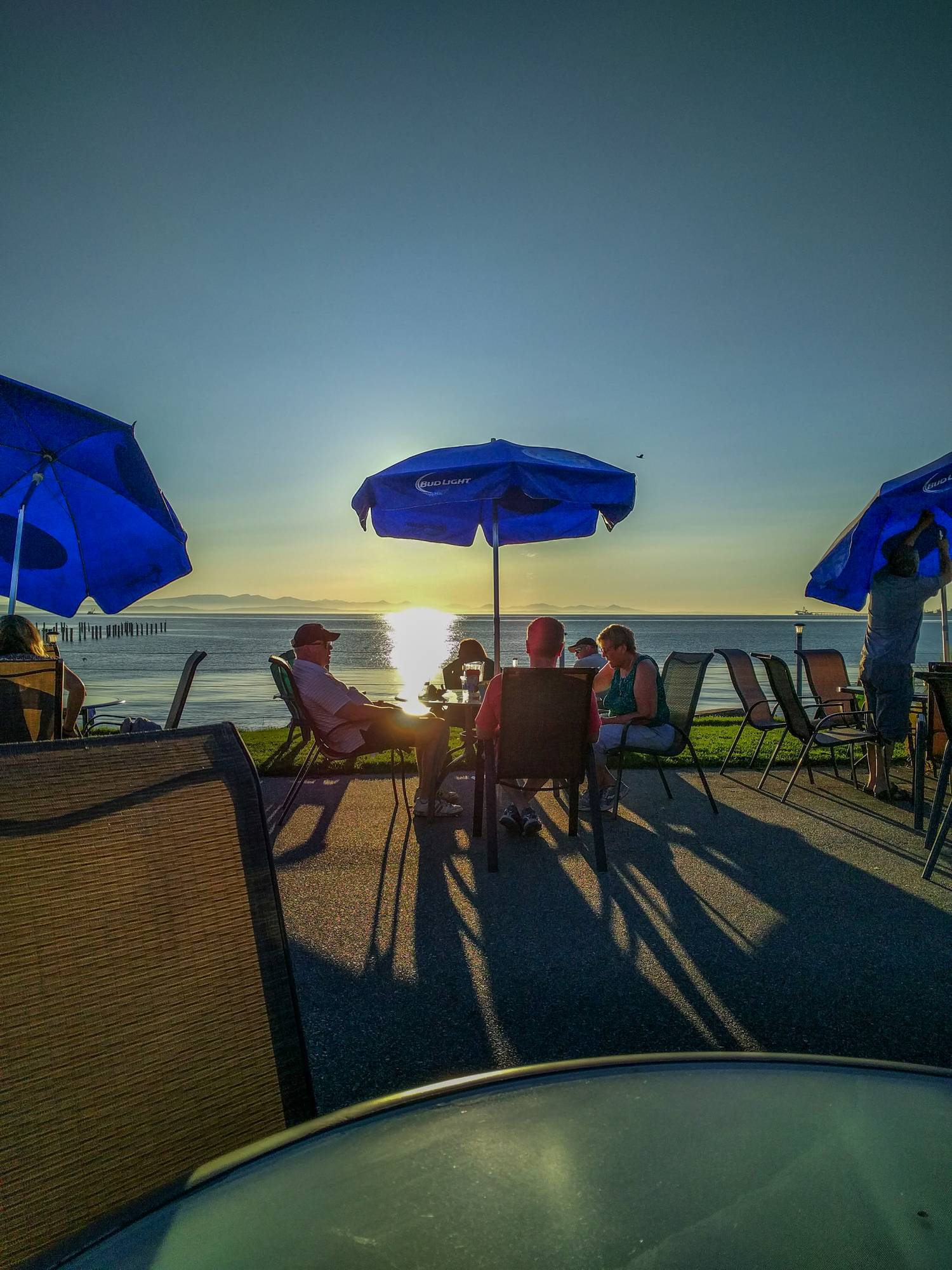 Evening at Kiniski's Reef Tavern. Point Roberts, Washington