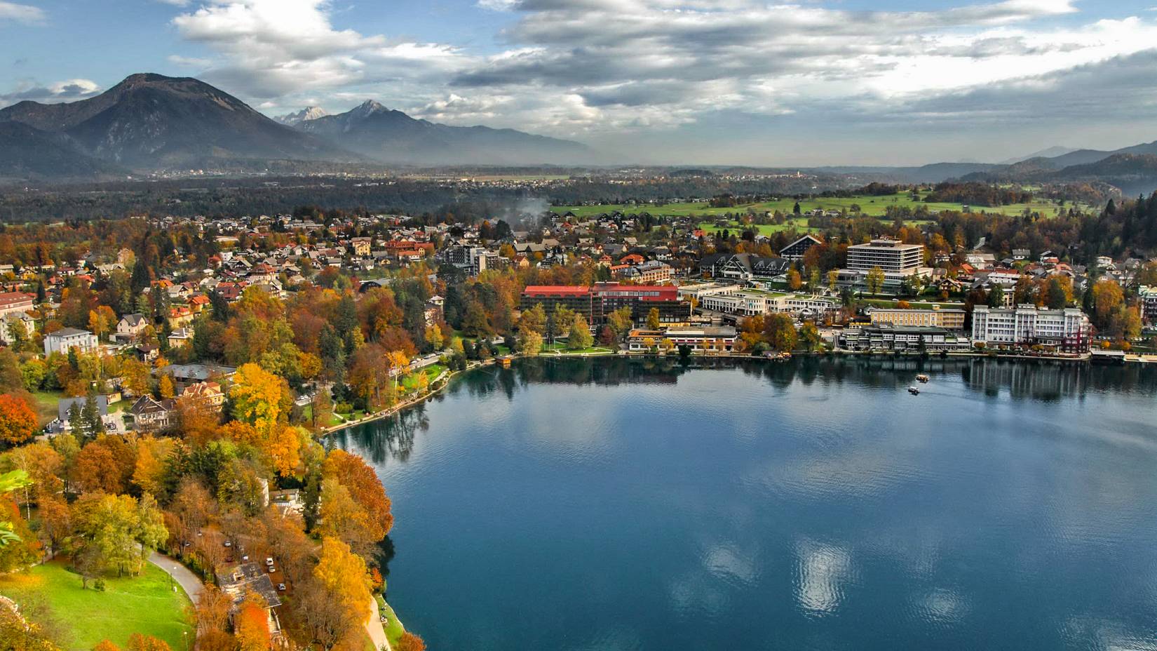 Lake Bled from the Bled Castle, Slovenia