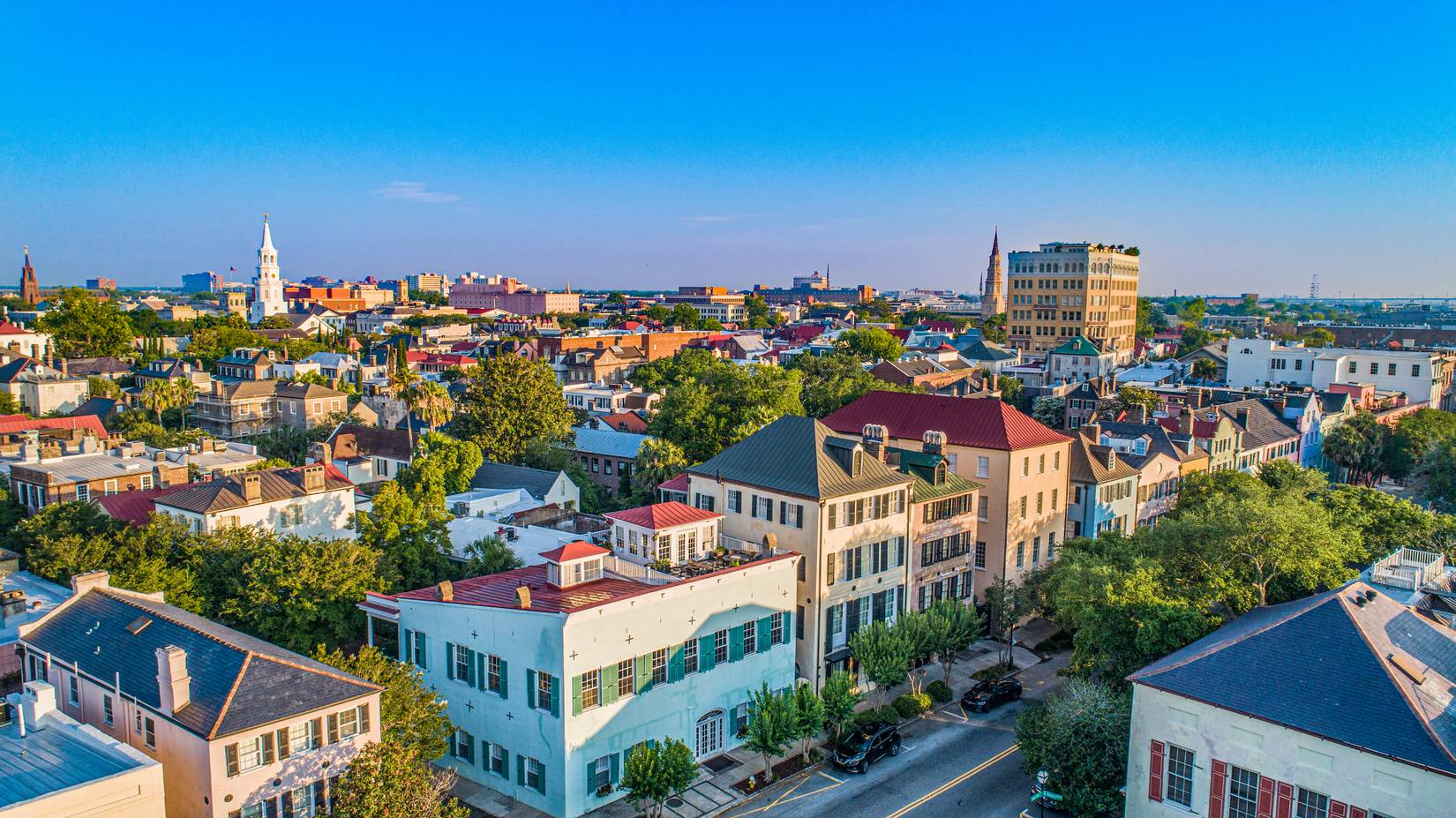 Rainbow Row in Charleston South Carolina