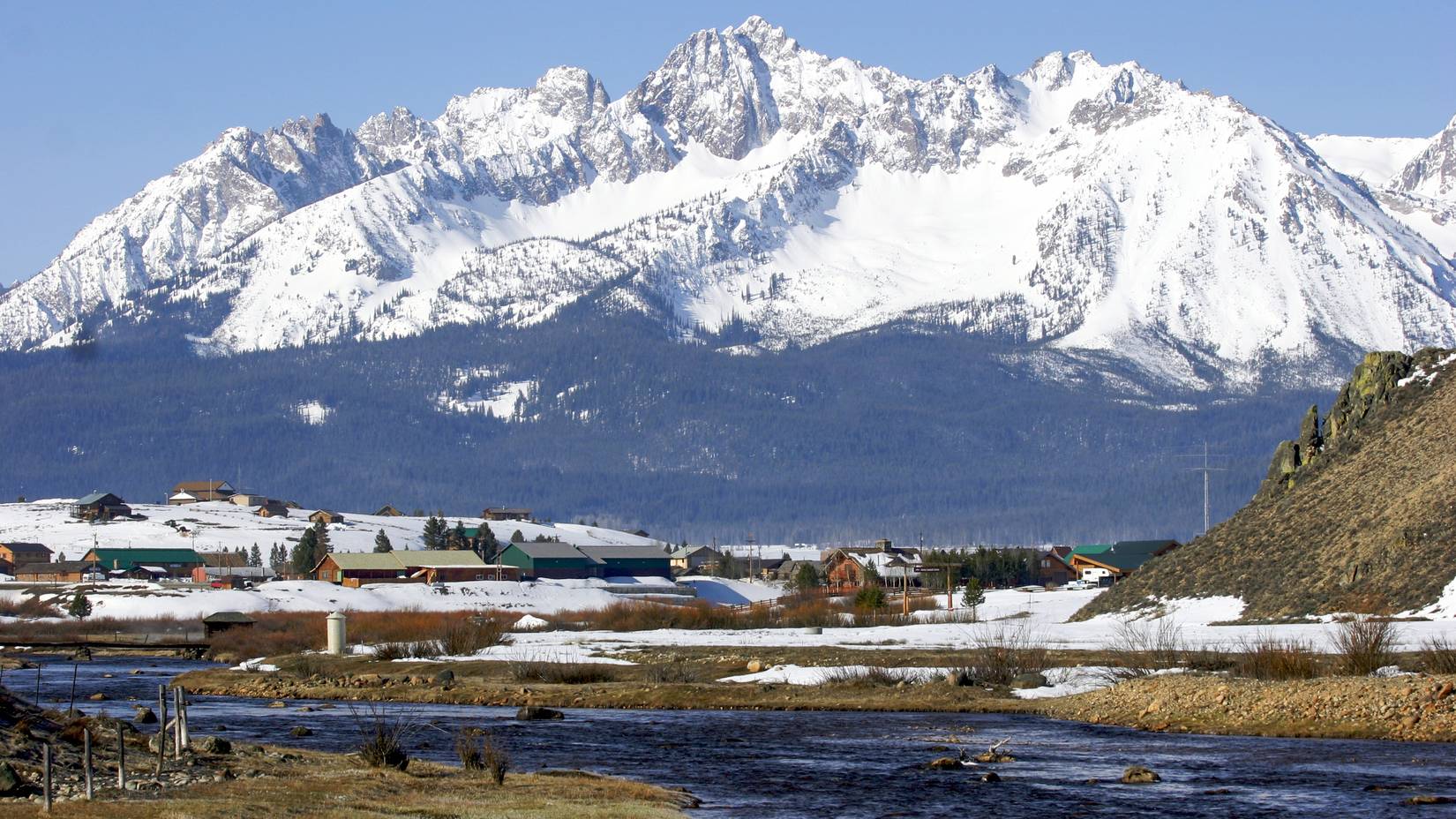 Stanley, Idaho in the Winter