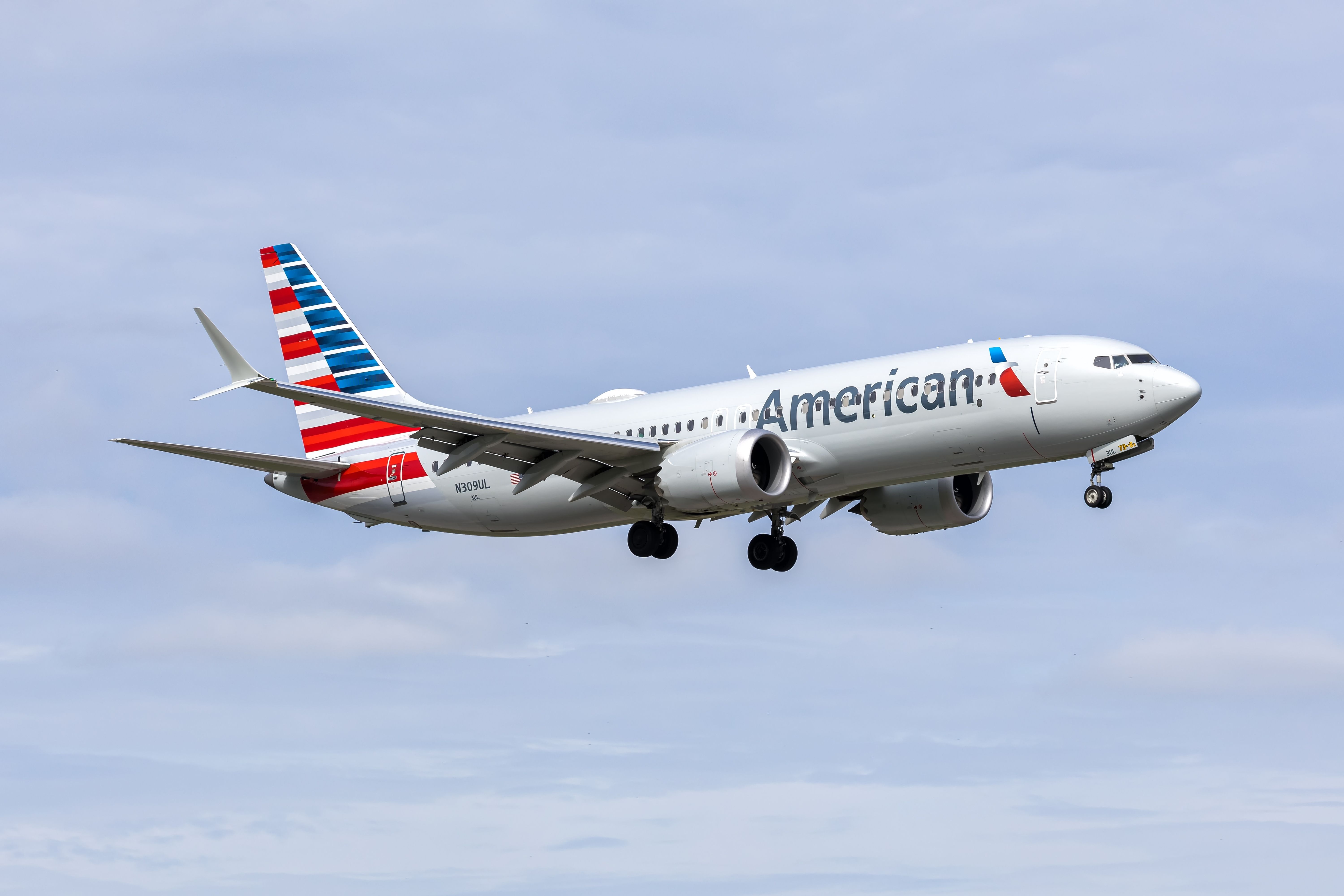 American Airlines Boeing 737-8 MAX airplane