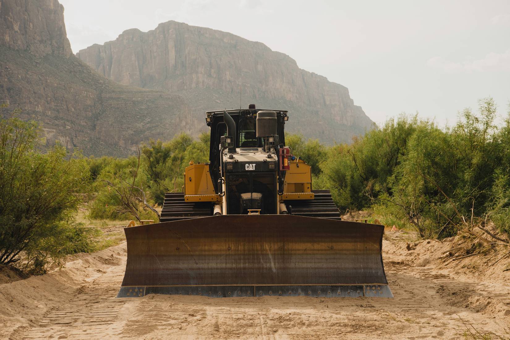 Bulldozer at Santa Elena Canyon in Big Bend National Park - August 5, 2026