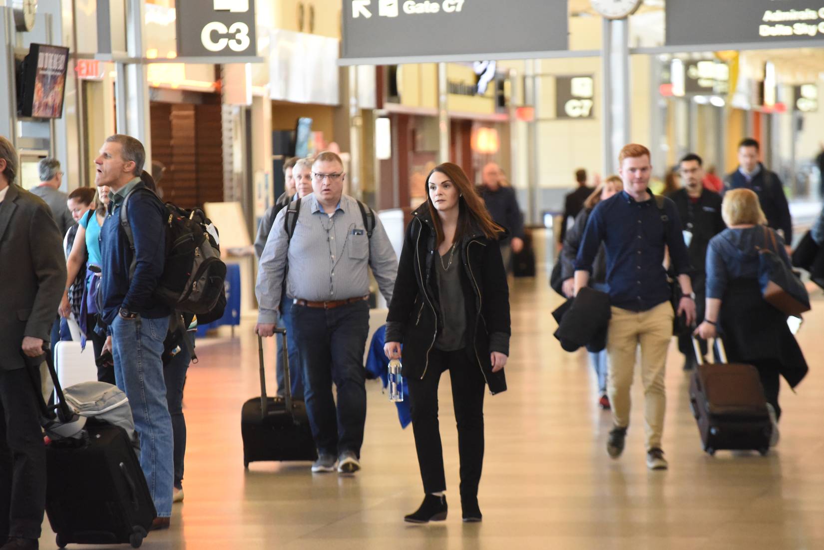 Passengers at Raleigh-Durham International Airport (RDU)