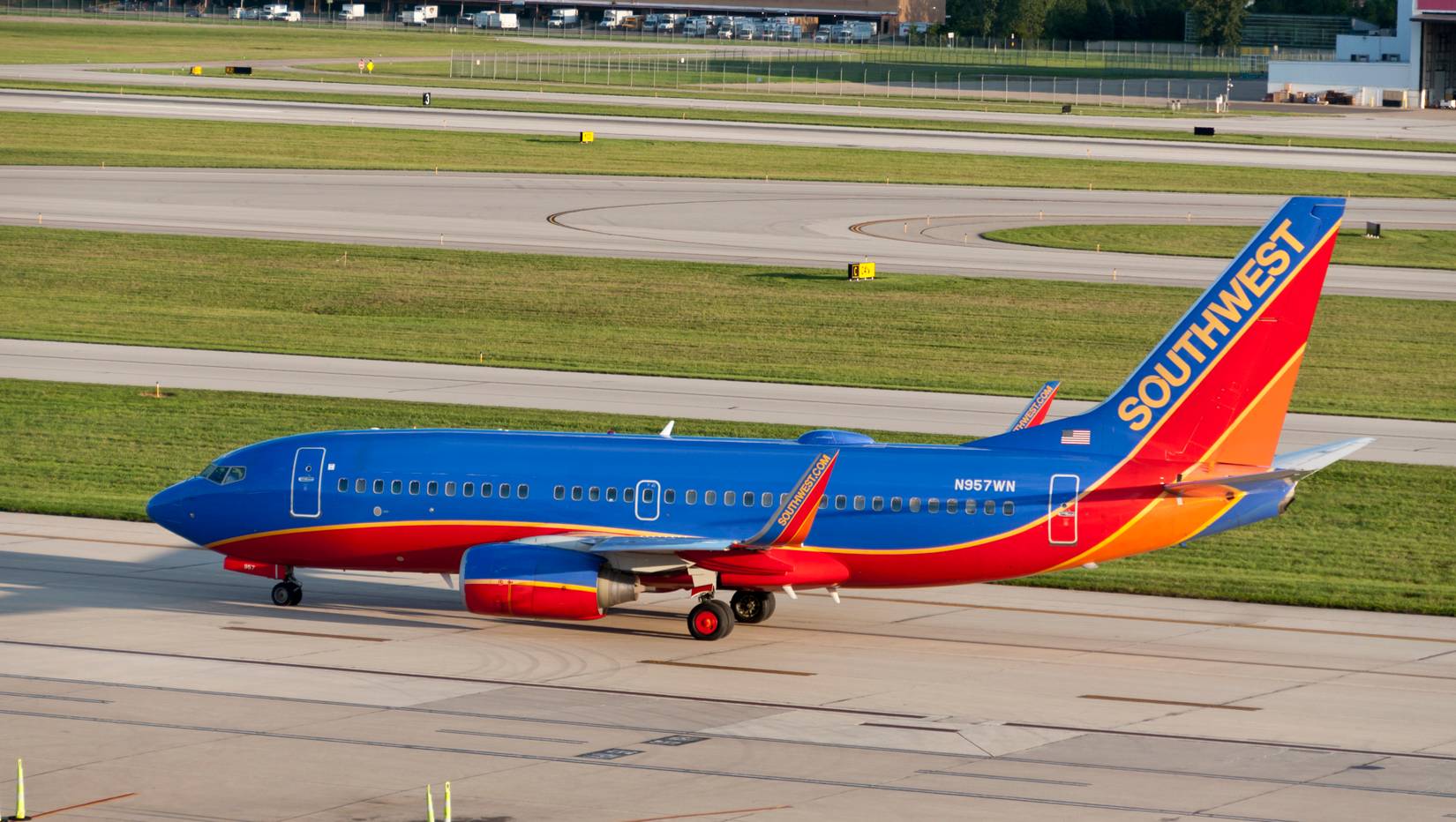 Southwest Boeing 737-700, preparing to take off