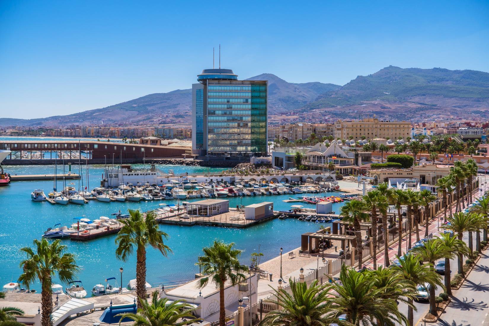The marina in Melilla, Spain