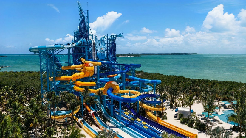 Tidal Tower On Norwegian's private island Great Stirrup Cay