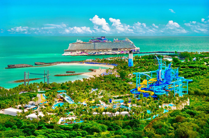 he newly opened Great Tides Waterpark at Norwegian Cruise Line's private island, Great Stirrup Cay