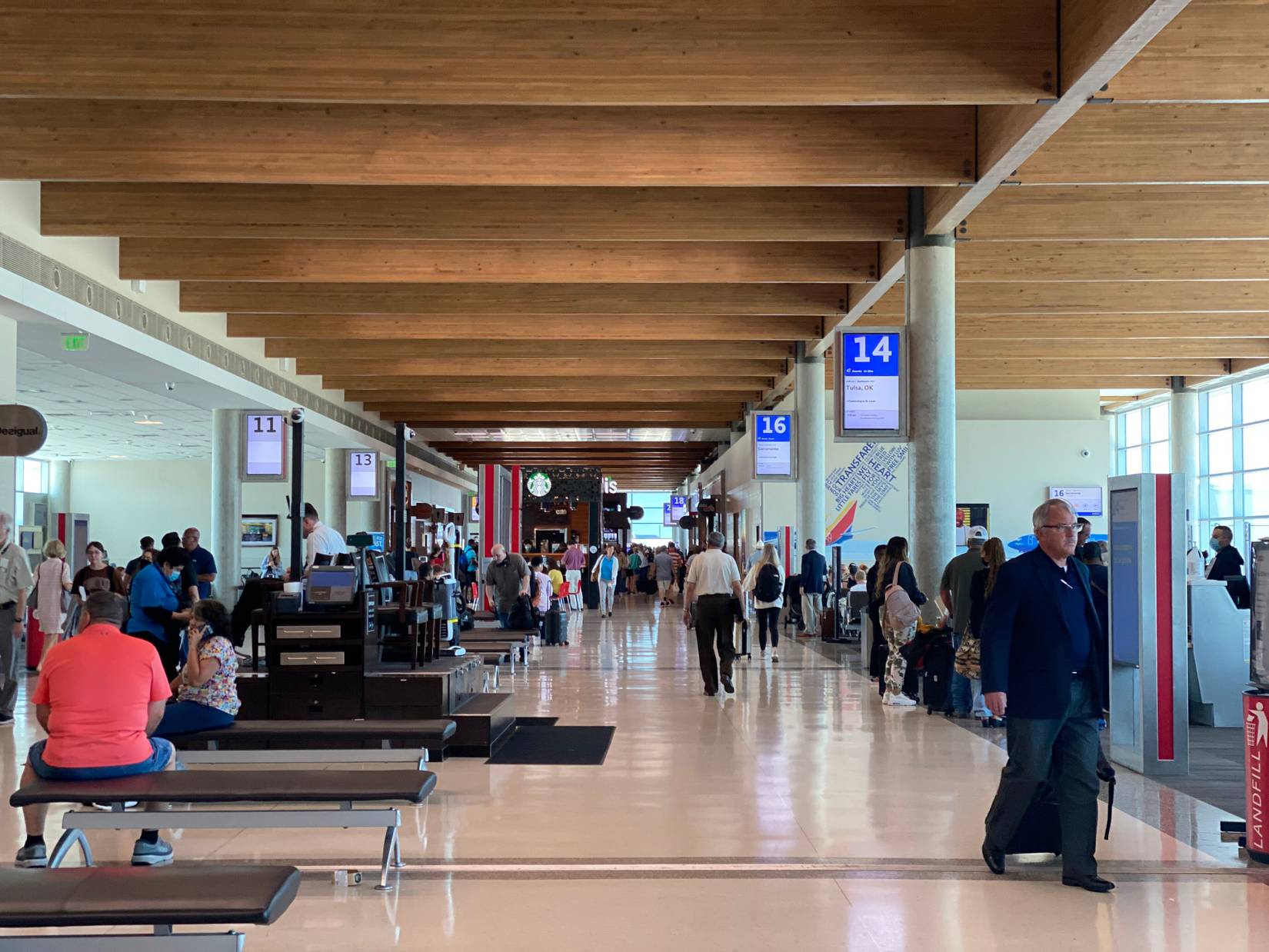 Dallas Love Field gate concourse