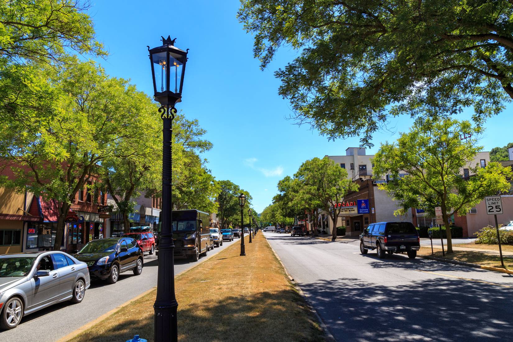  The downtown streets of Wellsboro, PA