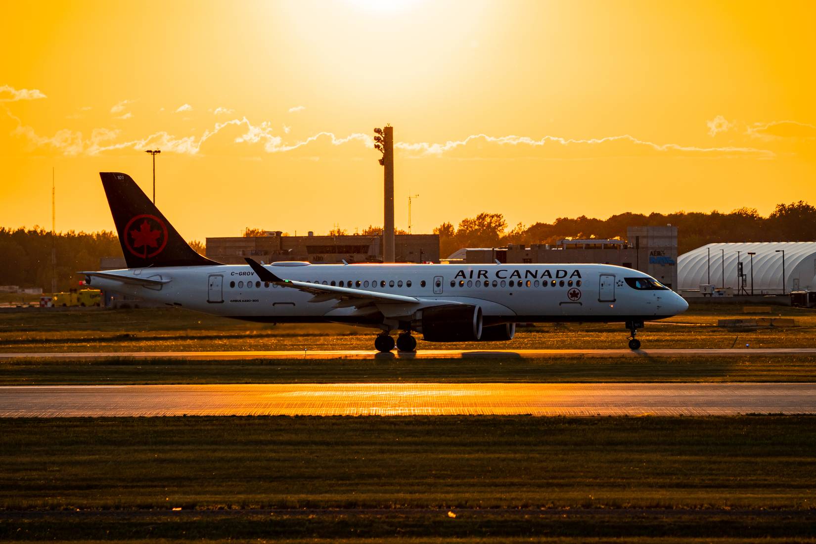 Air Canada Flight At Trudeau Airport 