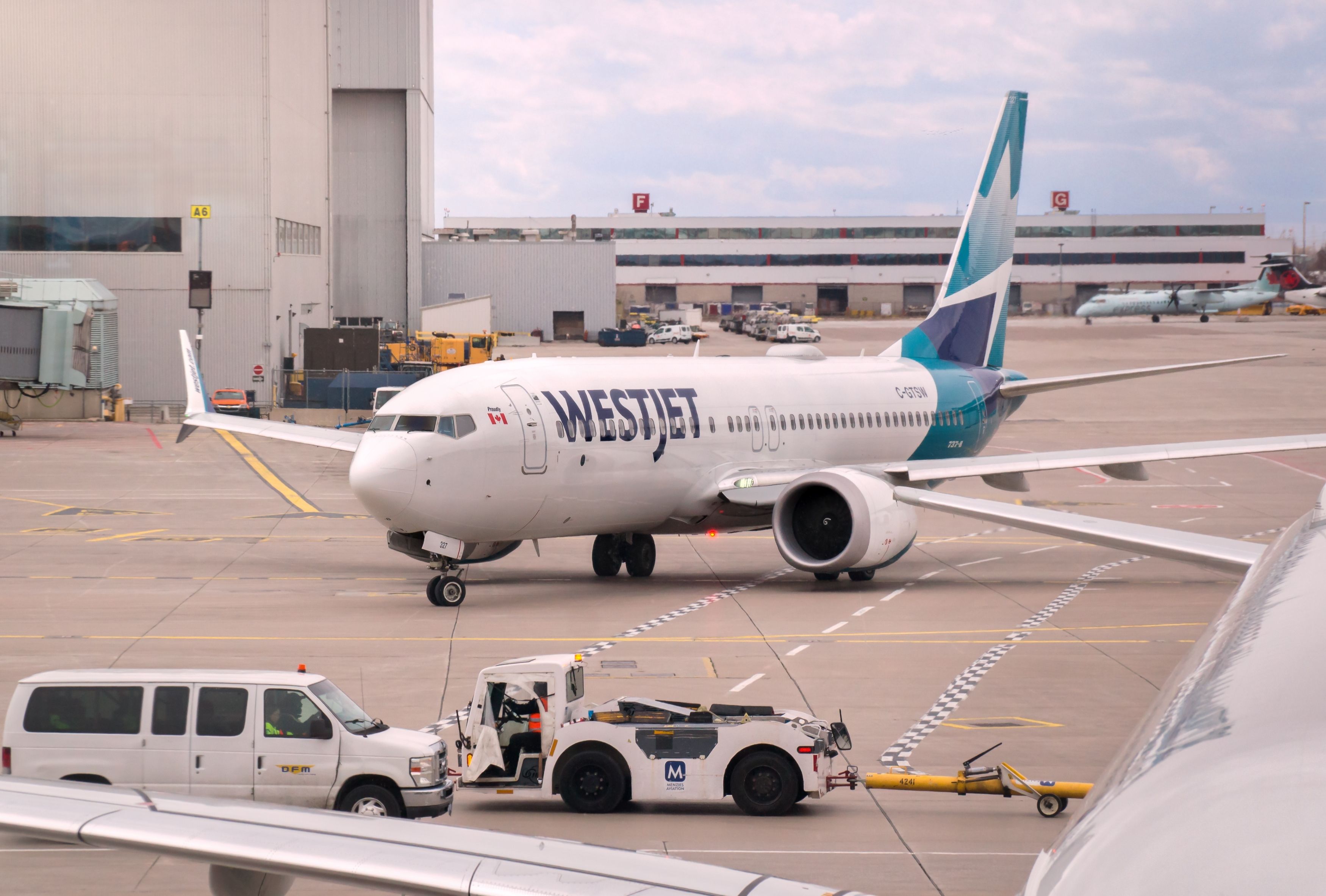 WestJet Boeing 737 MAX 8 at Toronto Pearson International Airport Vadim Rodnev